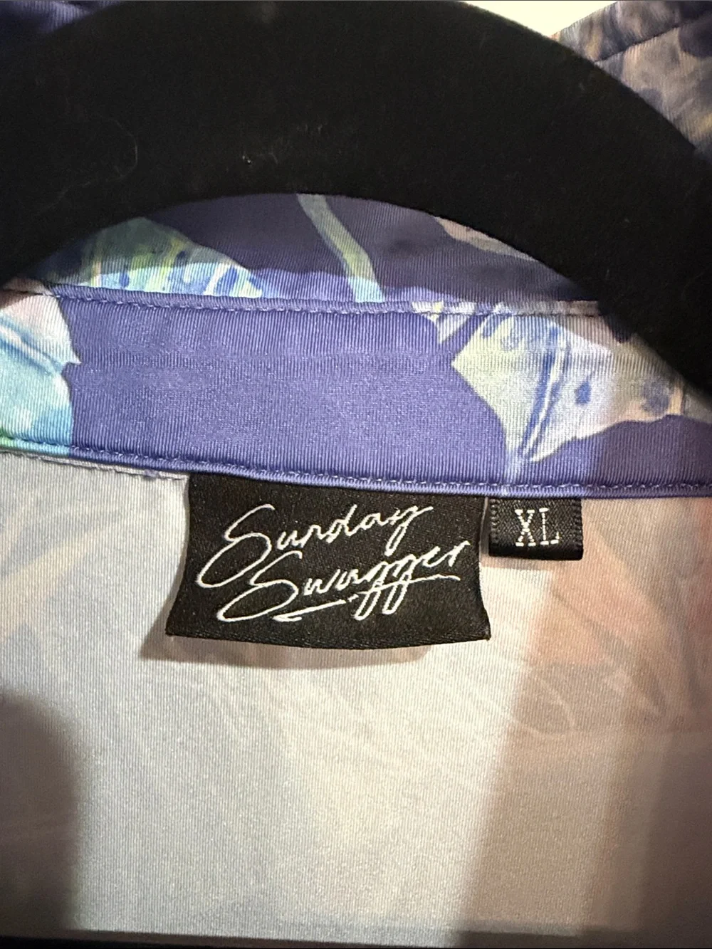 Sunday Swagger Sleeveless Tropical Print Polo Tank Top. Great for Golf